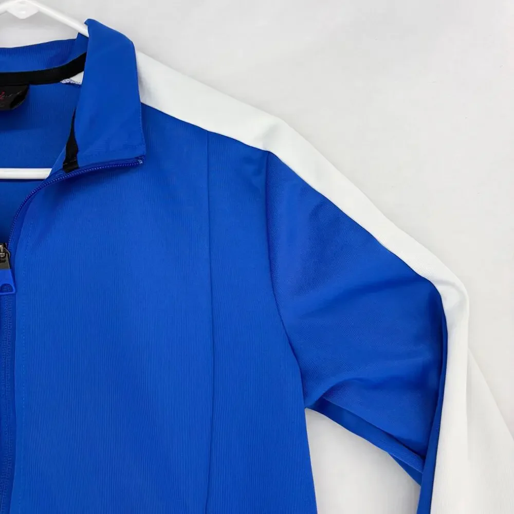 Jordan Full-Zip Track Jacket Blue White Size Small